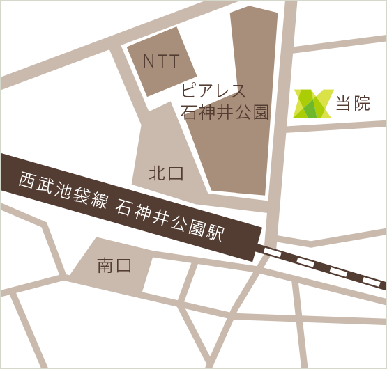 アクセスマップ 石神井公園の歯科と矯正歯科 歯医者 口腔外科 練馬区石神井公園 大泉学園
